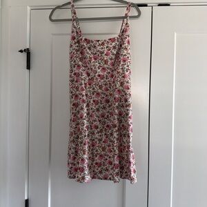 Old Navy Floral Pink and White Dress